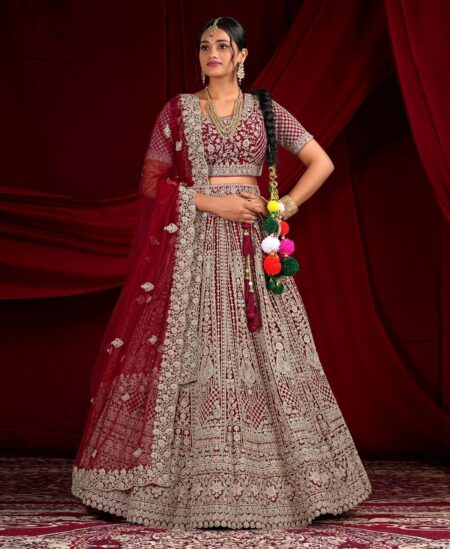 Bridal Lehenga | Semi Stitch - Image 7