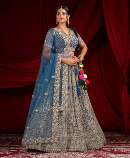 Bridal Lehenga | Semi Stitch - Image 3