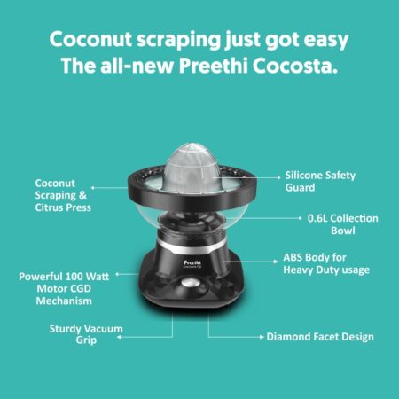 Preethi Coconut Scraper & Citrus Juicer - Image 5