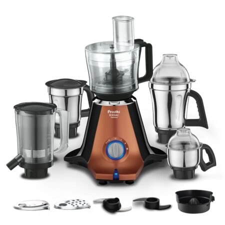 Preethi Zodiac Stardust Mixer Grinder - Black/Copper