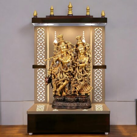 Radha Krishna Idol with Flute and Cow | 27" Inches | 40 Kg - Image 4