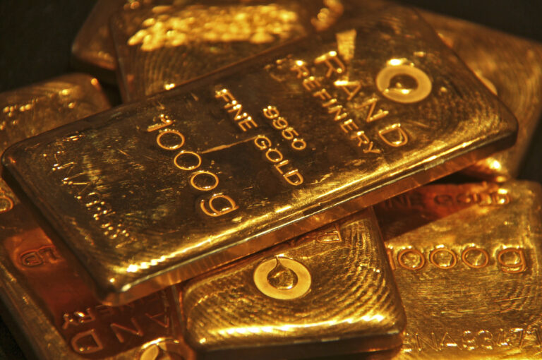 FILE PHOTO: Gold bars are displayed at a gold jewellery shop in the northern Indian city of Chandigarh