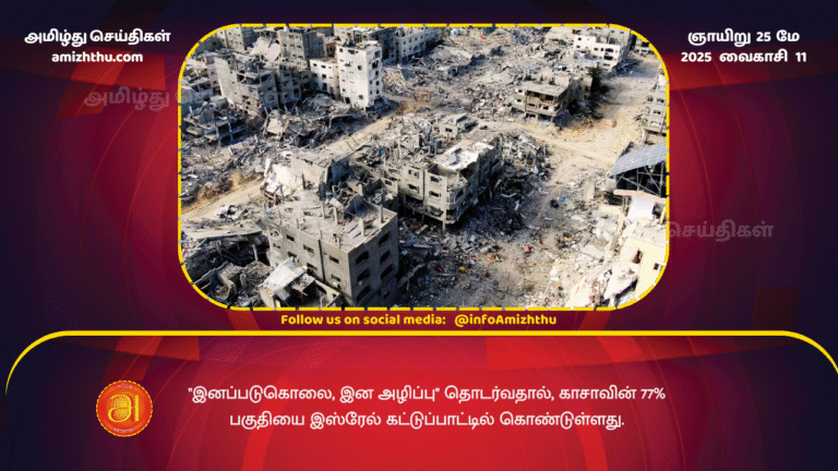 25MAY2025 - Israel controls 77% of Gaza as genocide, ethnic cleansing continues