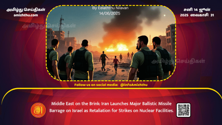 14June2025 - Middle East on the Brink Iran Launches Major Ballistic Missile Barrage on Israel as Retaliation for Strikes on Nuclear Facilities