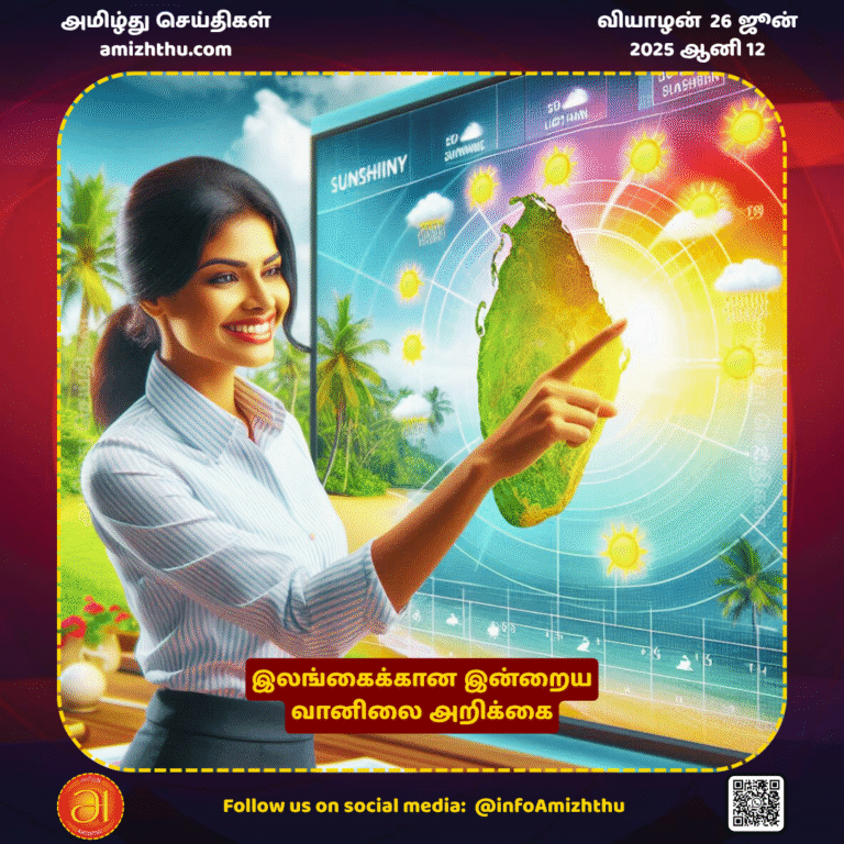 26-JUNE-2025 - Today's Weather Report for Sri Lanka