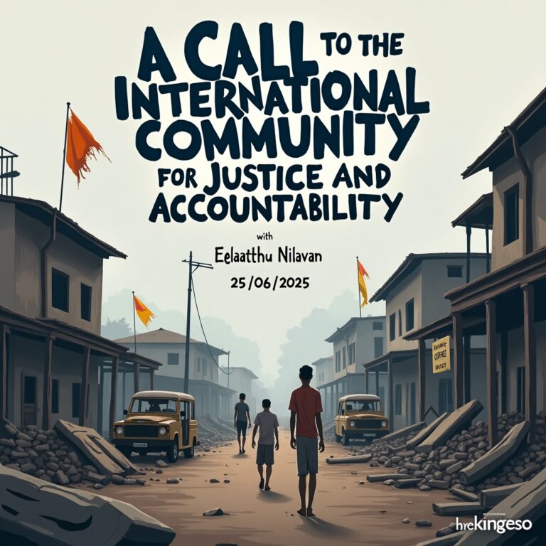 A Call to the International Community for Justice and Accountability