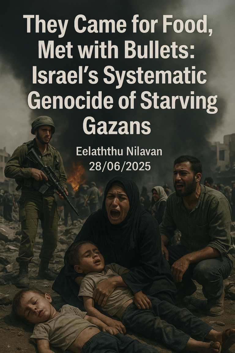 Israel’s Systematic Genocide of Starving Gazans