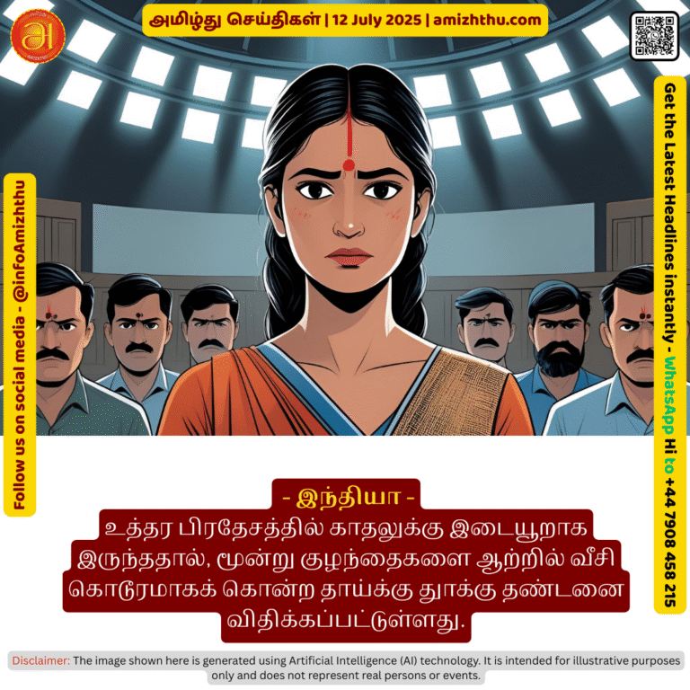 12-july-2025 - A mother in Uttar Pradesh has been sentenced to death for brutally killing her three children by throwing them into a river because they were an obstacle to their love
