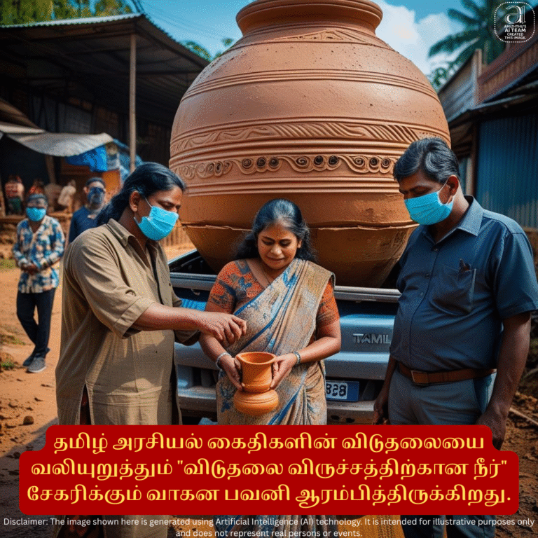 23-07-2025 - A vehicle drive to collect 'Water for Liberation', demanding the release of Tamil political prisoners, has begun