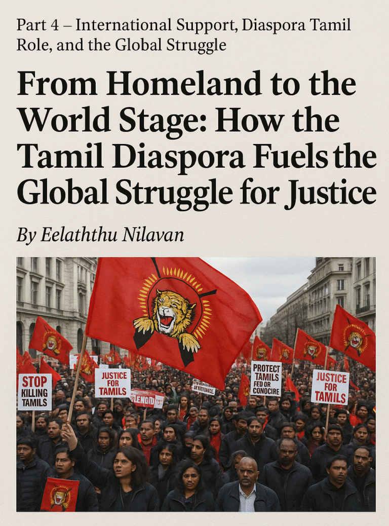 International Support, Diaspora Tamil Role, and the Global Struggle