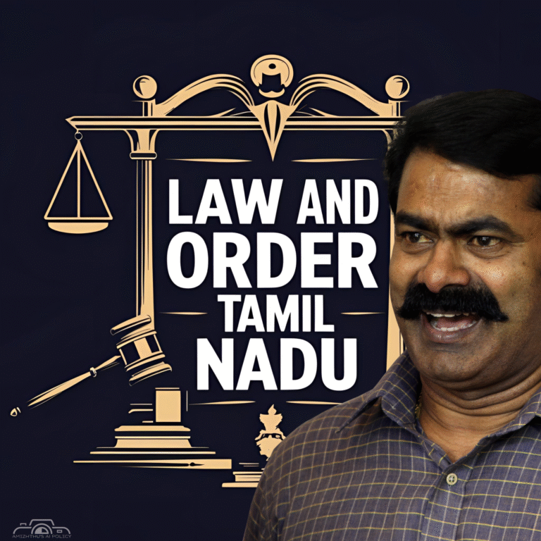 01 August 2025 Amizhthu - TN LAW and order problem - seeman