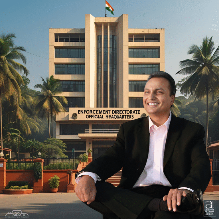 06 August 2025 Amizhthu -   Enforcement Directorate officials questioned Anil Ambani
