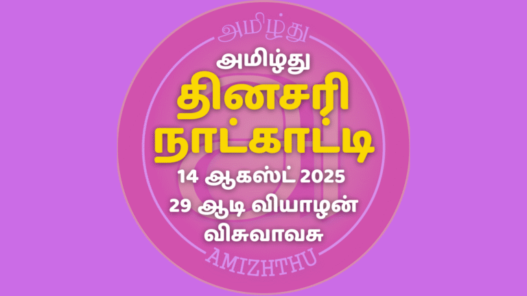 14 Aug 2025 Amizhthu - Tamil Calendar