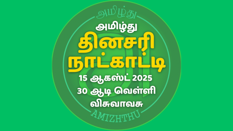 15 Aug 2025 Amizhthu - Tamil Calendar