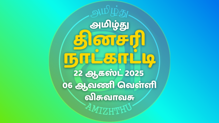 21 Aug 2025 Amizhthu - Tamil Calendar