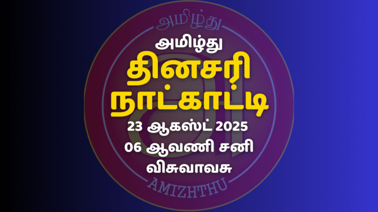23 Aug 2025 Amizhthu - Tamil Calendar