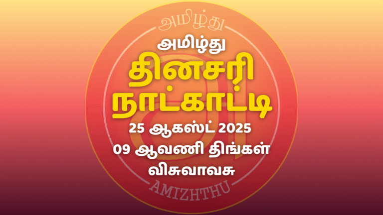25 Aug 2025 Amizhthu - Tamil Calendar