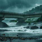 25 Aug 25 Amizhthu - Incessant heavy rains in Jammu and Kashmir have damaged a bridge bringing traffic to a standstill
