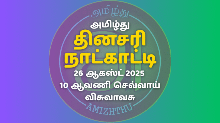 26 Aug 2025 Amizhthu - Tamil Calendar