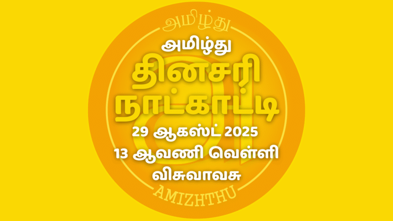 29 Aug 2025 Amizhthu - Tamil Calendar