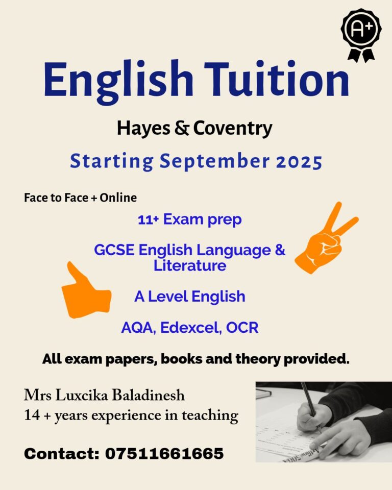ENGLISH TUITION UK