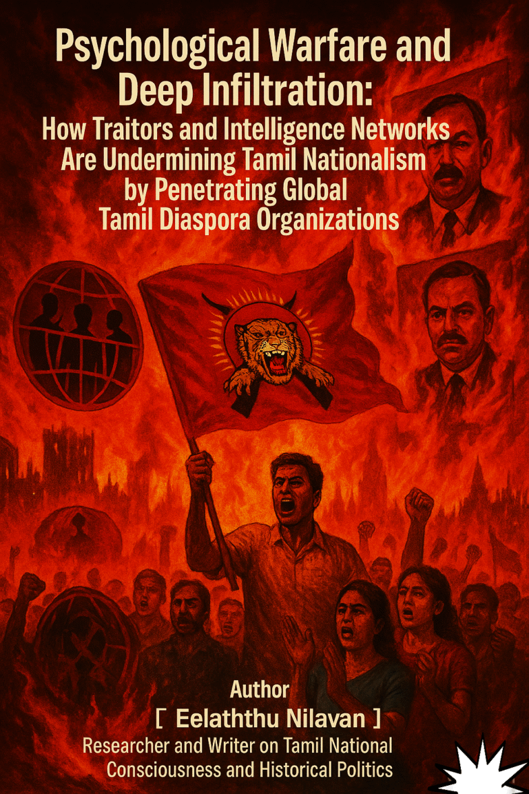 How Traitors and Intelligence Networks Are Undermining Tamil Nationalism by Penetrating Global Tamil Diaspora Organizations