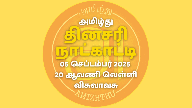 0 Sept 2025 Amizhthu - Tamil Calendar