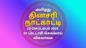 23 Sept 2025 Amizhthu - Tamil Calendar