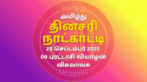 25 Sept 2025 Amizhthu - Tamil Calendar