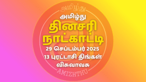 29 Sept 2025 Amizhthu - Tamil Calendar