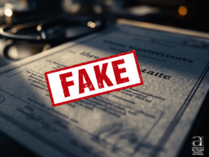 Fake medical certificate