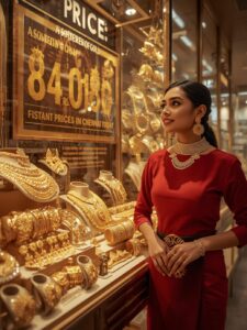 The price of gold jewellery in Chennai has dropped