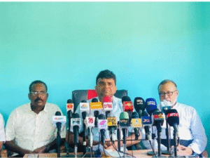 mannar protest press meet