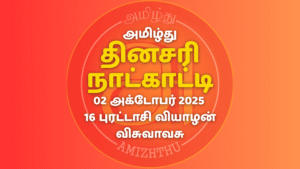 02 October 2025 Amizhthu - Tamil Calendar