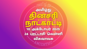 08 October 2025 Amizhthu - Tamil Calendar