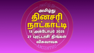 13 October 2025 Amizhthu - Tamil Calendar