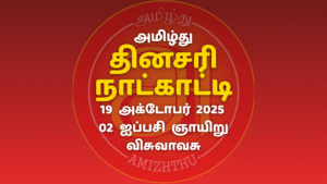 19 October 2025 Amizhthu - Tamil Calendar