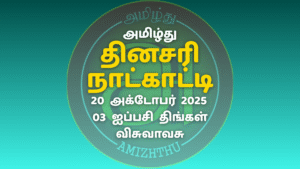 20 October 2025 Amizhthu - Tamil Calendar