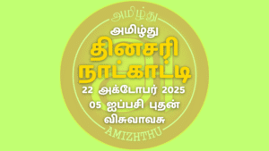 22 October 2025 Amizhthu - Tamil Calendar