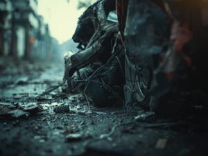 A pickup and car collided and caused 4 deaths in chennai, india