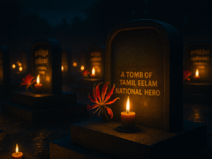 A tomb of the tamil eelam national hero