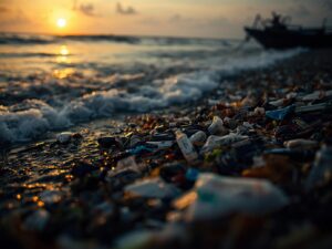 Plastic waste chennai beaches
