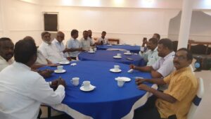 Tamil political part meeting at jaffna