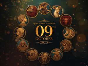 Todays Tamil Zodiac calendar for 09th October 2025