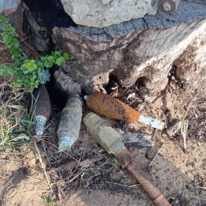 Unexploded bombs have been discovered in Kilinochchi
