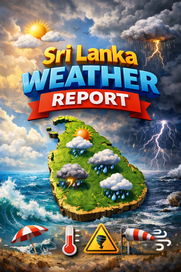 Sri Lanka weather report poster